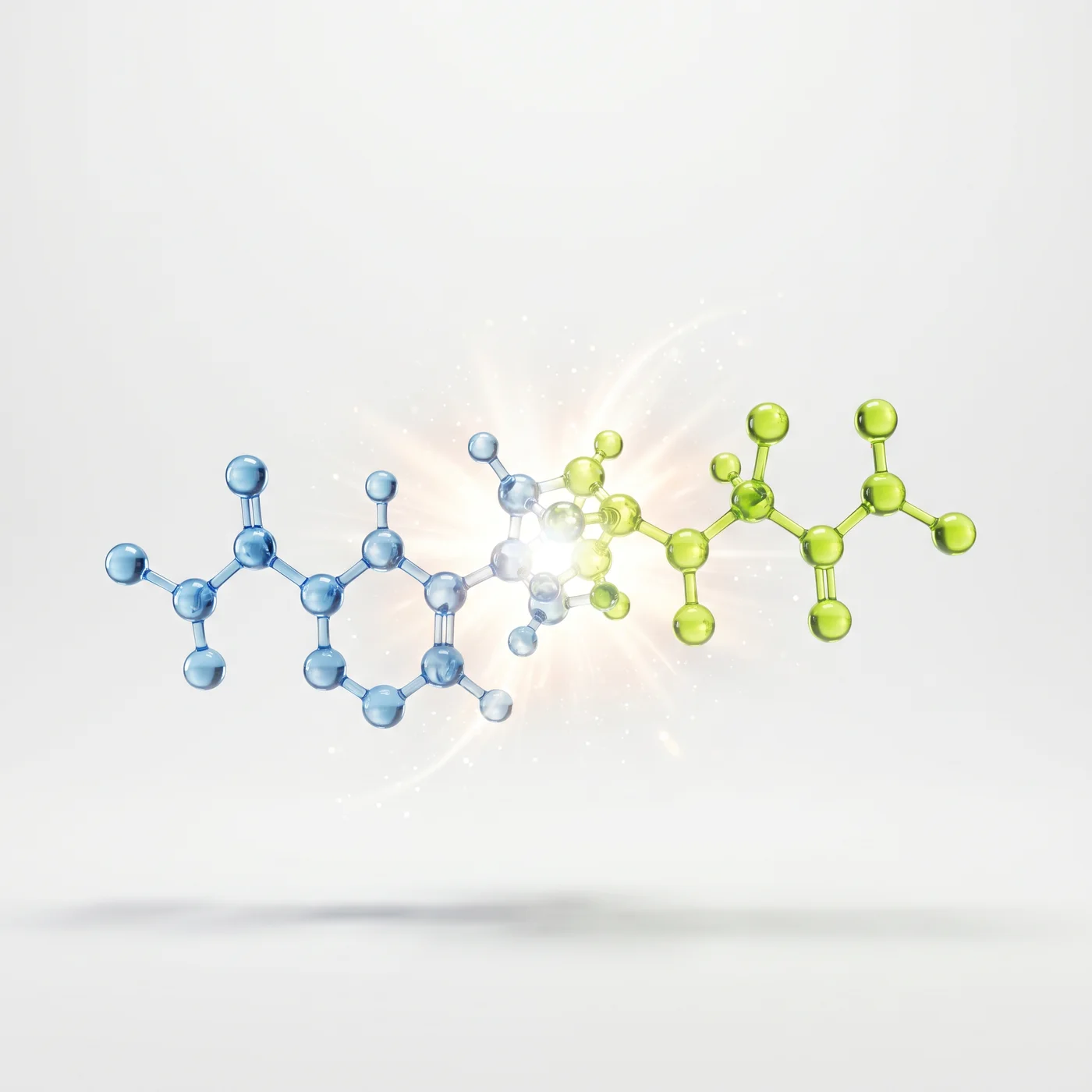 Illustration of a molecular structure representing the vitamin B12 cobalamin molecule