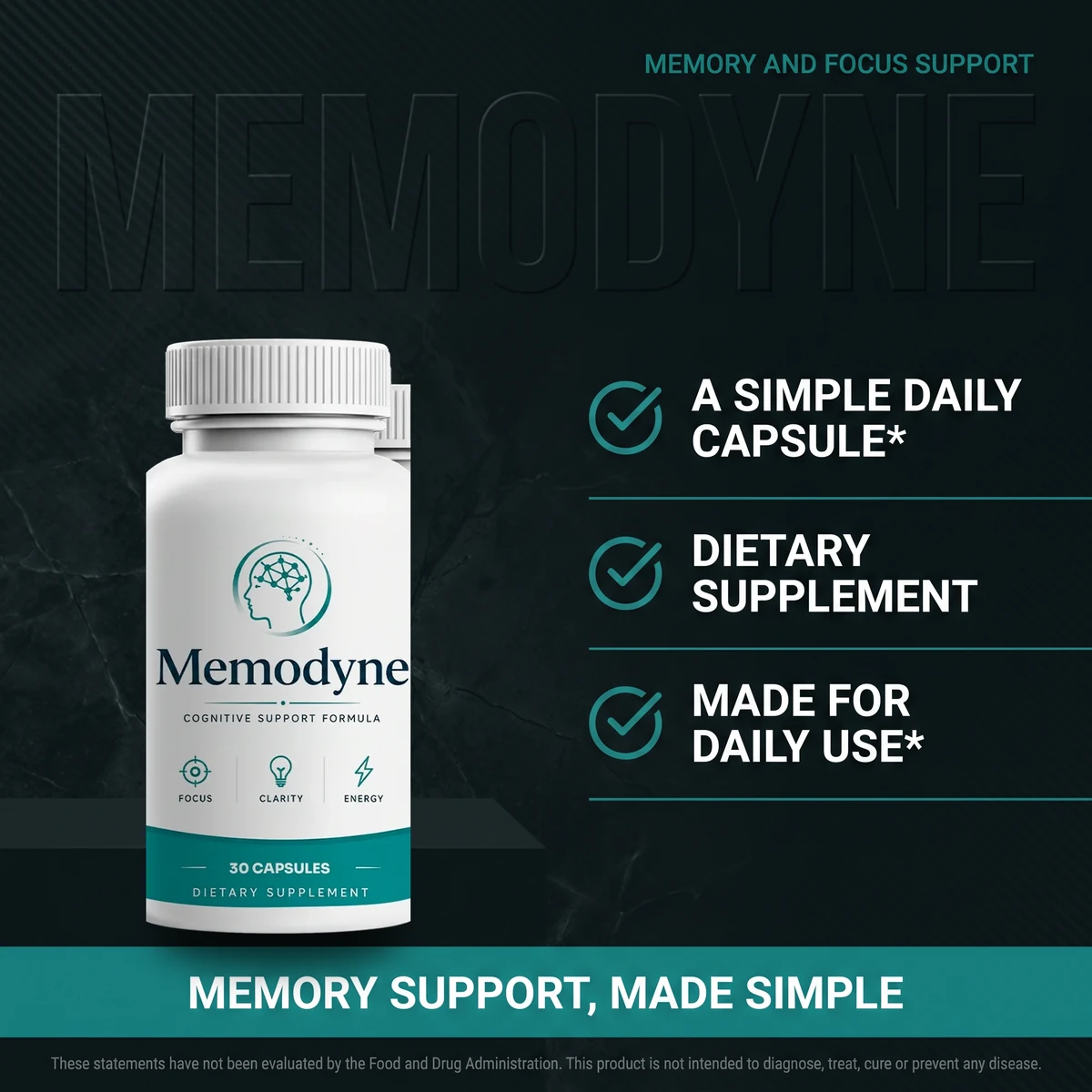 Why Memodyne — a simple daily capsule for memory and focus
