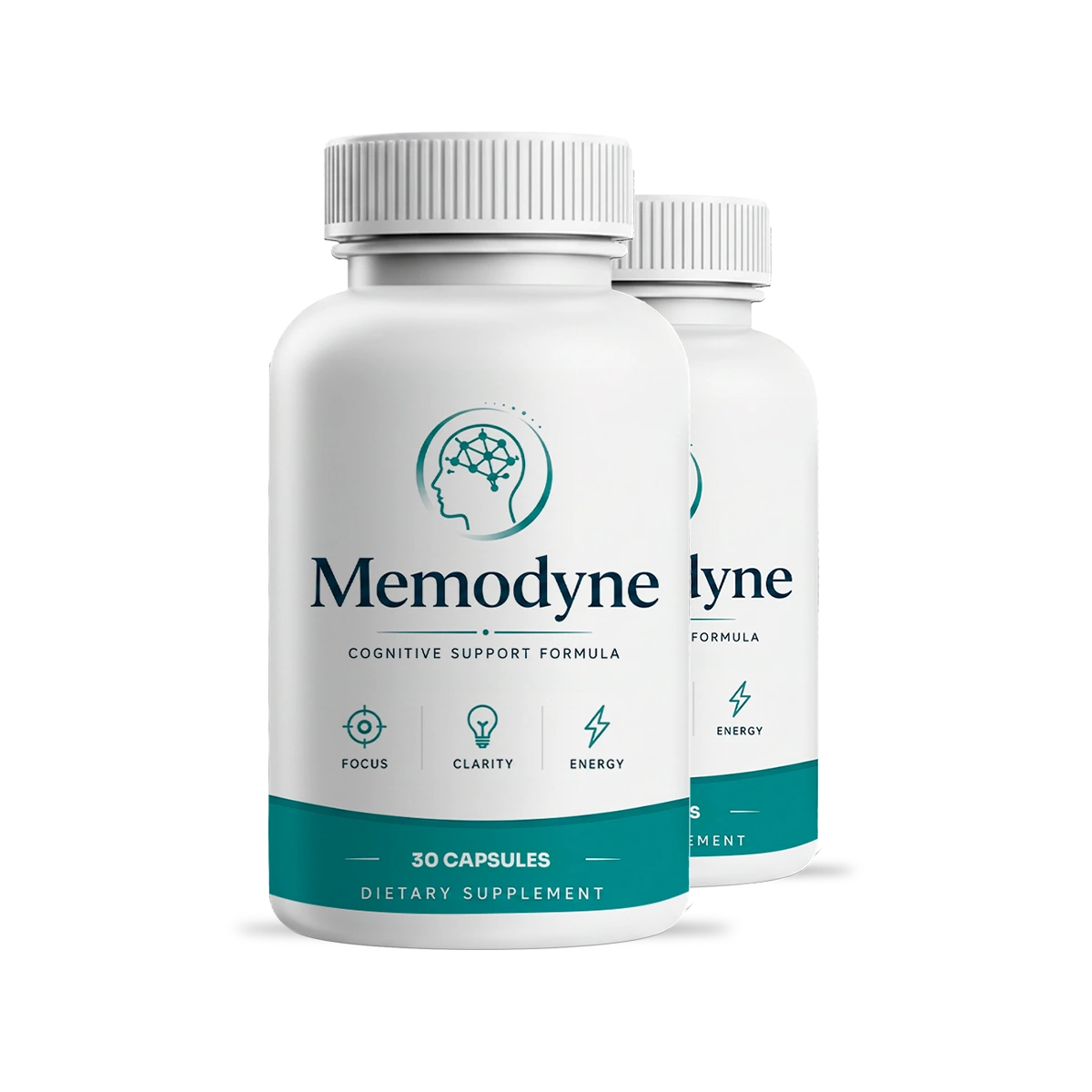 The Memodyne bottle, front label, 30 capsules